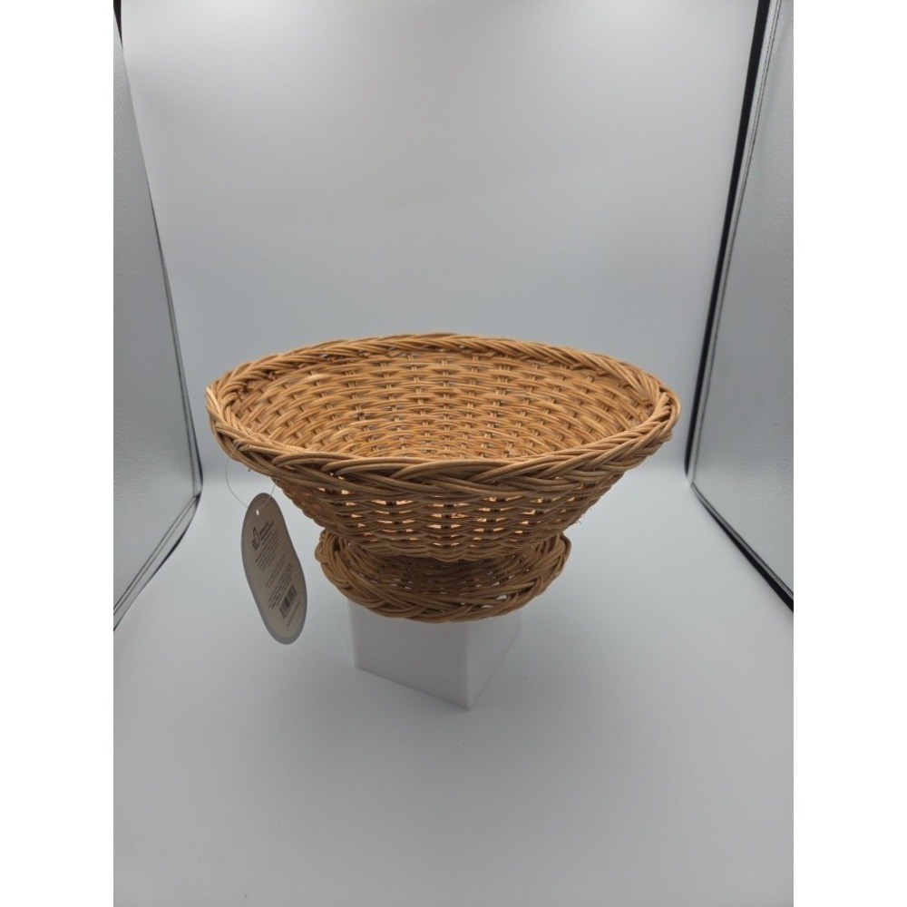 Threshold Braided Woven Rattan Bowl - 5.5in H x 12in W